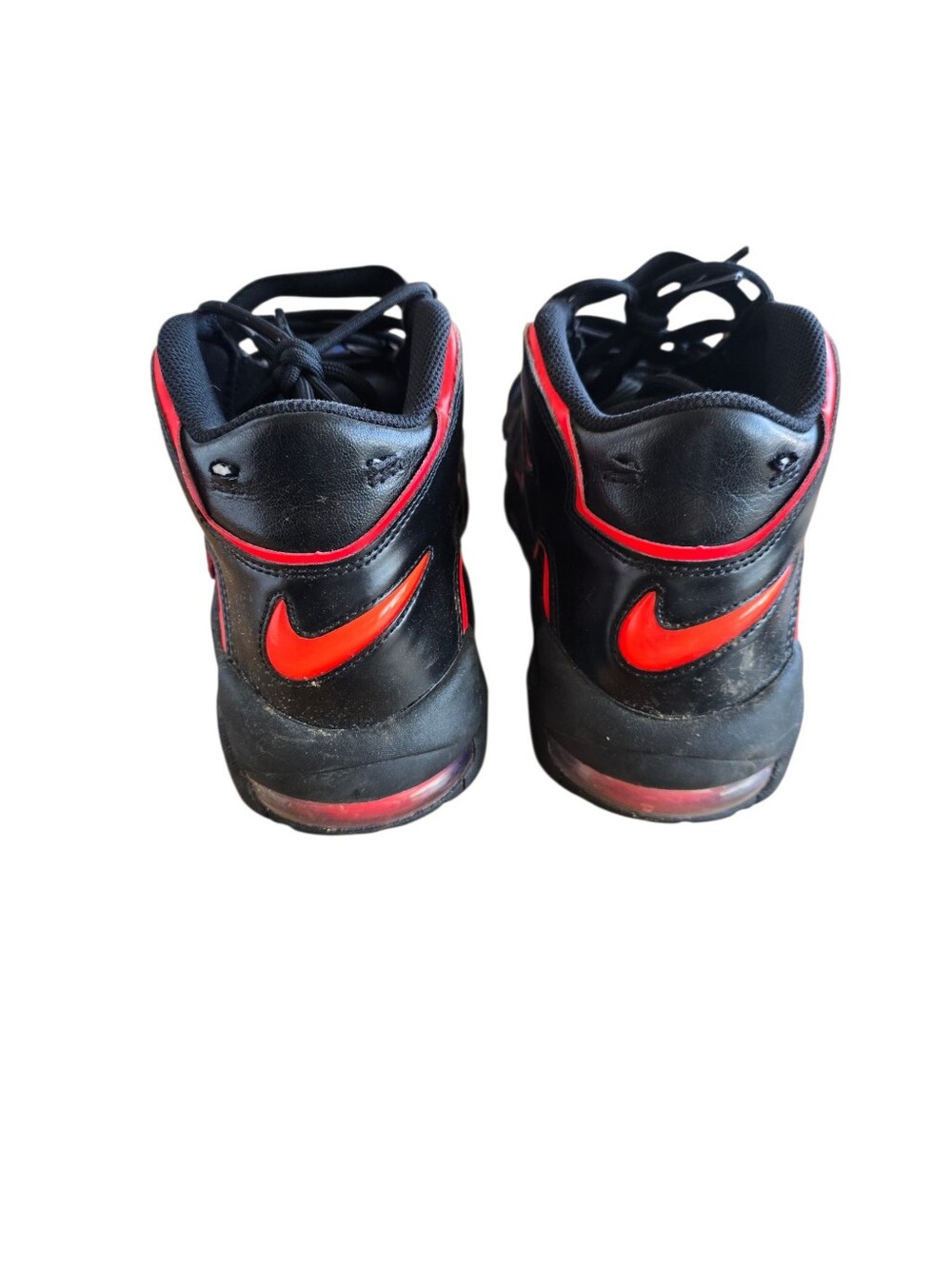 Nike Air More Uptempo Black Multi-Color Outline Sneakers Men's Size 10.5 - Picture 6 of 9